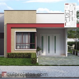 Fachada de casa - Planta de casa