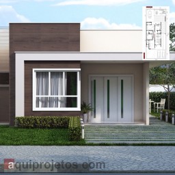 Fachada de casa - Plantas de casas