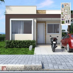 Fachada de casa - Planta de casa