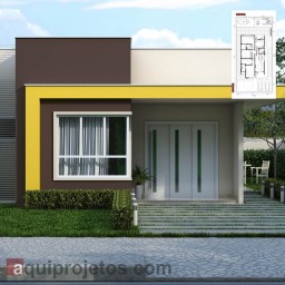 Fachada de casa - Plantas de casas