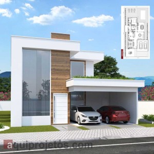 Fachada de casa - Plantas de casas