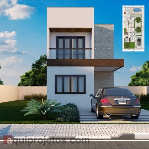 Fachada de casa - Planta de casa