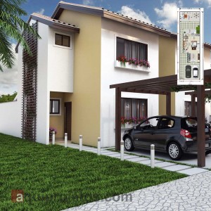 Fachada de casa - Plantas de casas