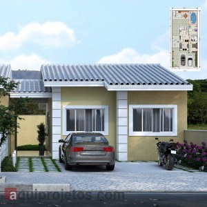 Fachada de casa - Planta de casa