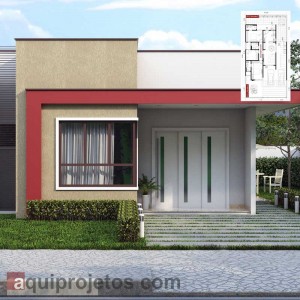 Fachada de casa - Plantas de casas