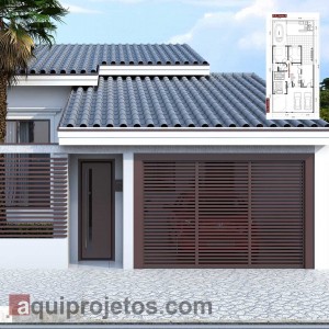 Fachada de casa - Planta de casa