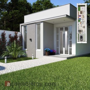 Fachada de casa - Plantas de casas