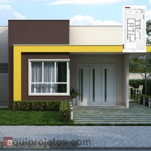 Planta De Casa Terrea Com Piscina Aquiprojetos