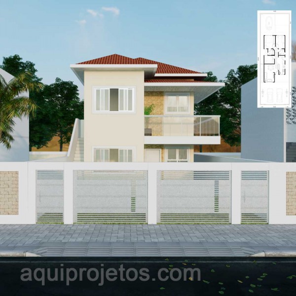 Fachada de casa - Plantas de casas