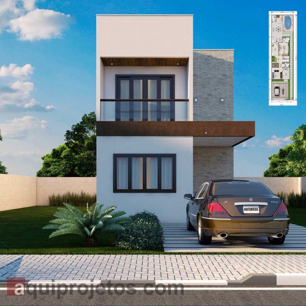 Fachada de casa - Plantas de casas