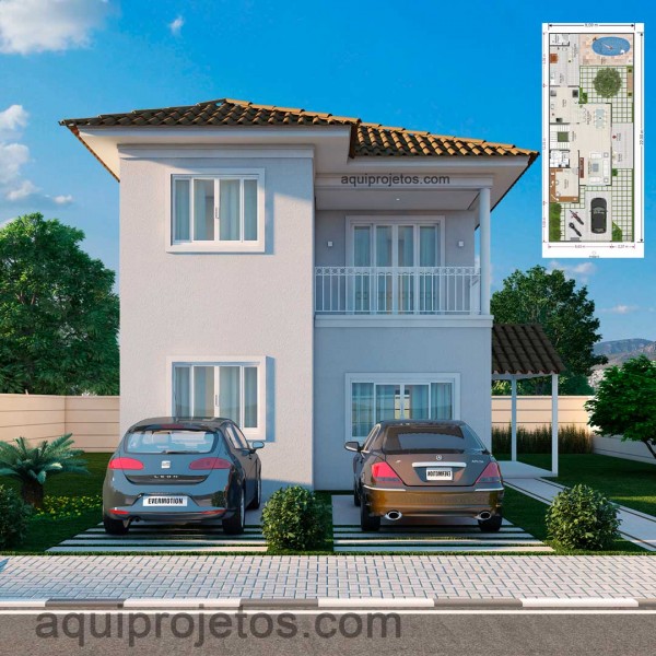 Fachada de casa - Planta de casa