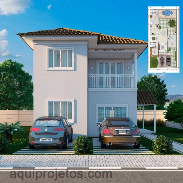 Fachada de casa - Planta de casa