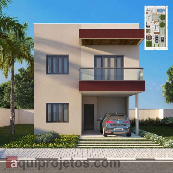 Fachada de casa - Planta de casa