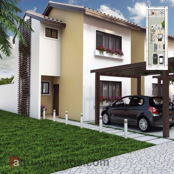 Fachada de casa - Plantas de casas