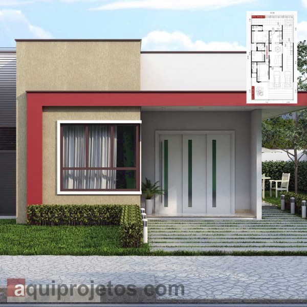 Fachada de casa - Plantas de casas