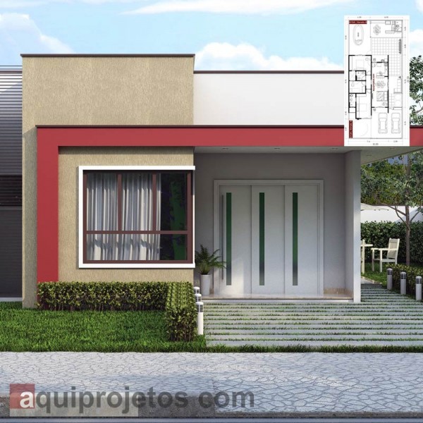 Fachada de casa - Planta de casa