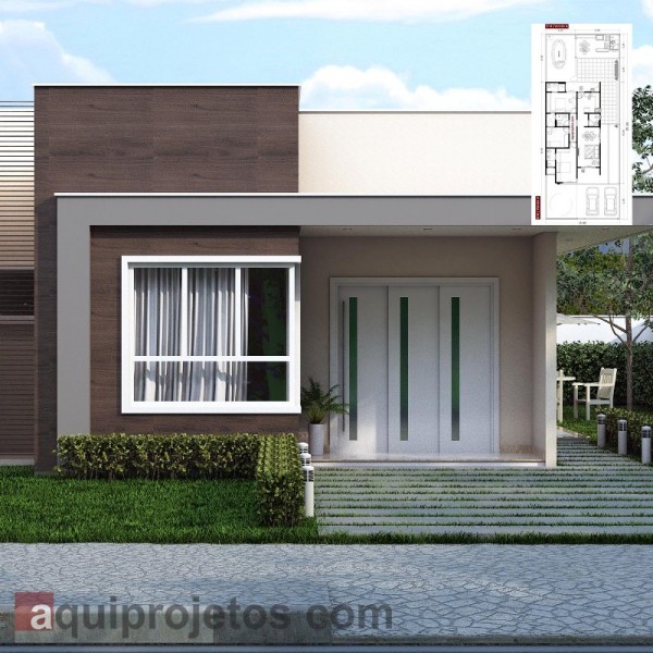 Fachada de casa - Plantas de casas