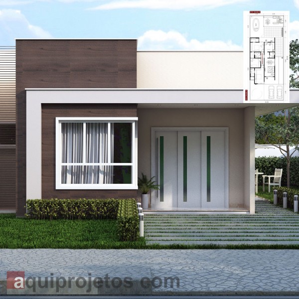 Fachada de casa - Plantas de casas