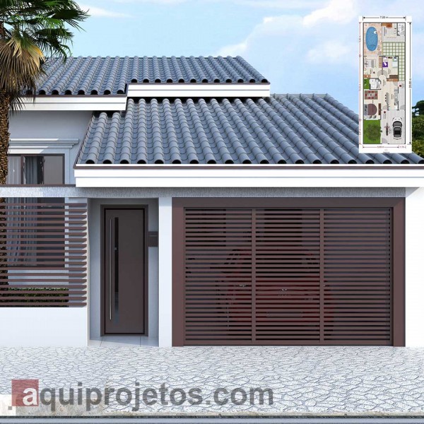 Fachada de casa - Planta de casa