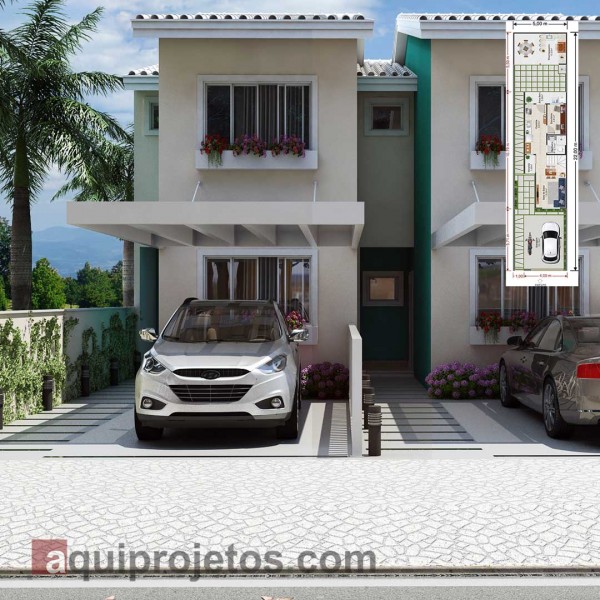 Fachada de casa - Plantas de casas