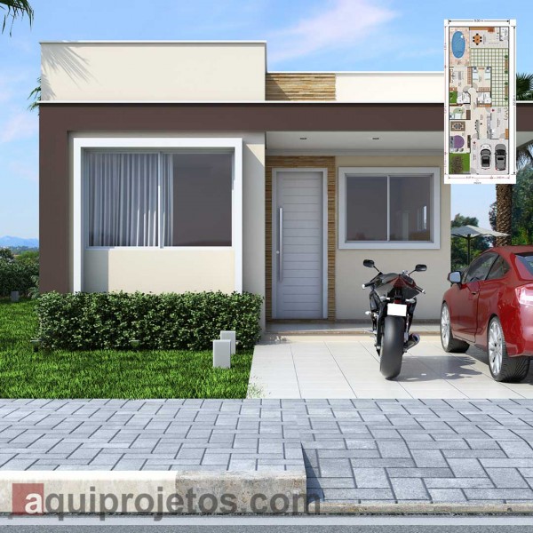 Fachada de casa - Planta de casa